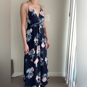 SHEIN Simplee Floral Maxi Dress